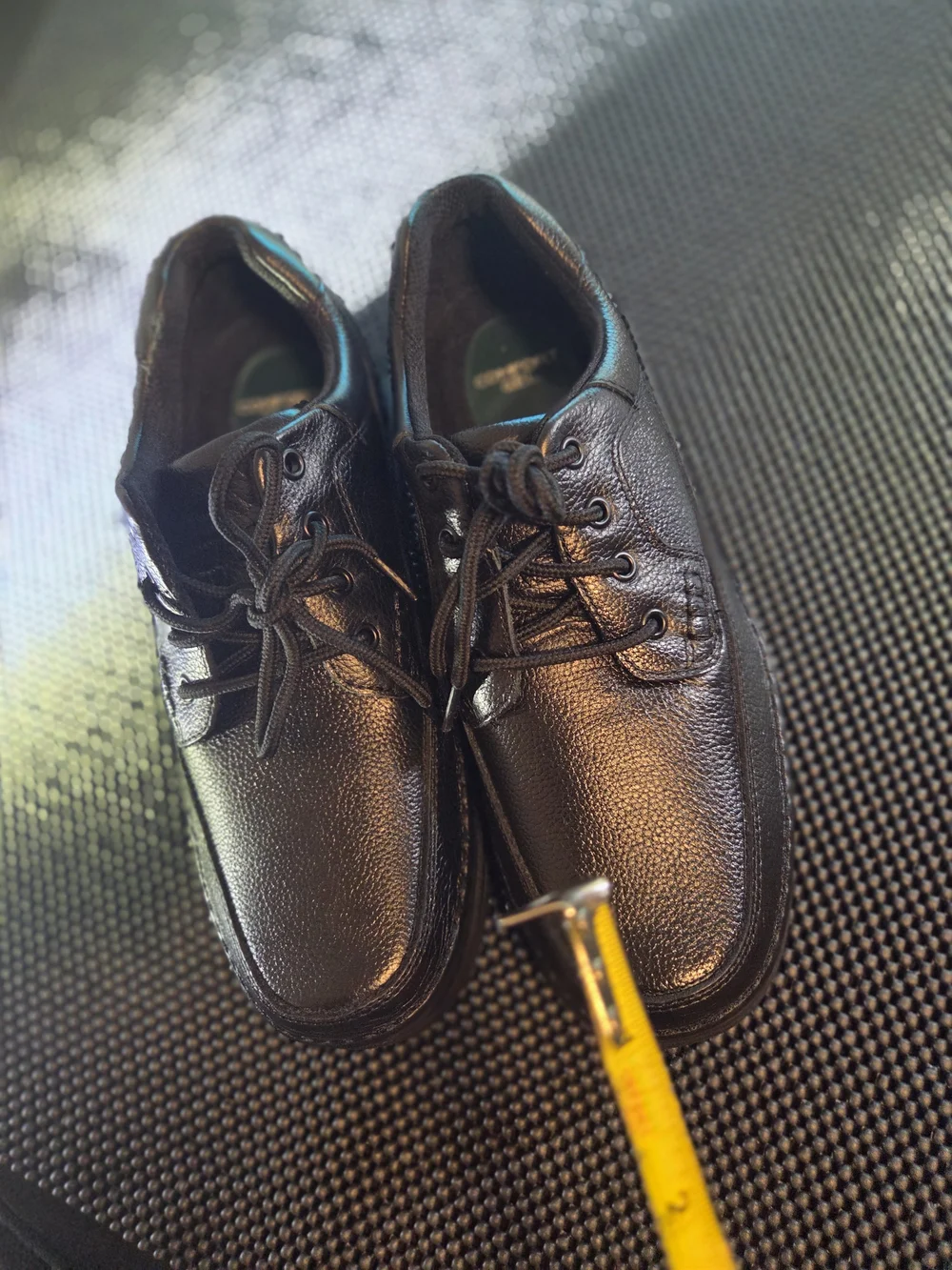 Men's Black Leather  Shoes – Classic Lace-Up  Nun Bush  Comfort Shoes Gel Sol